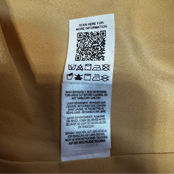 ASOS Thin Straps High Thigh Slit Cowl Neck Pale Yellow Textured Circle Dress - Picture 16 of 16